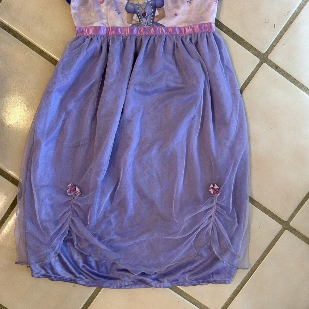 Disney Sofia the First Girl's Dress Nightgown Size M 7/8 - Picture 2 of 5